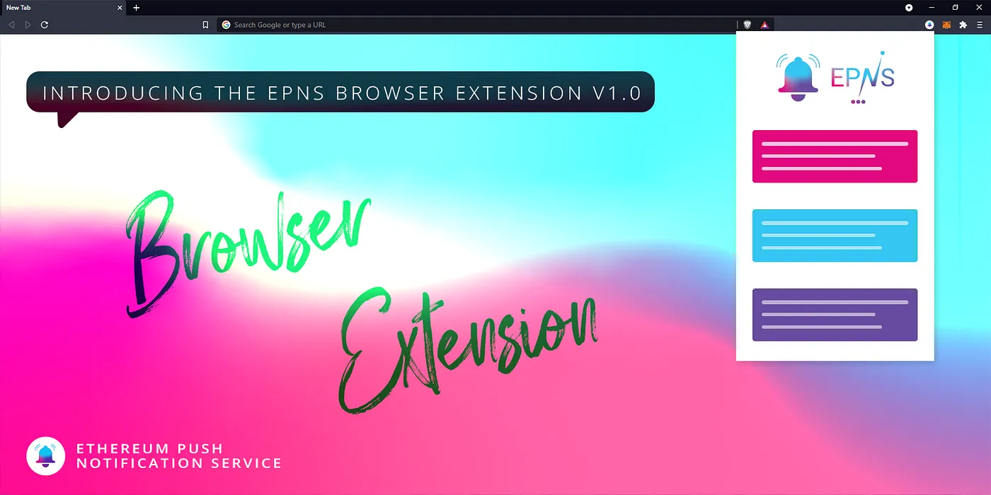 Cover Image of Roadmap Q2: Introducing the EPNS Chrome Browser Extension Alpha v0.1