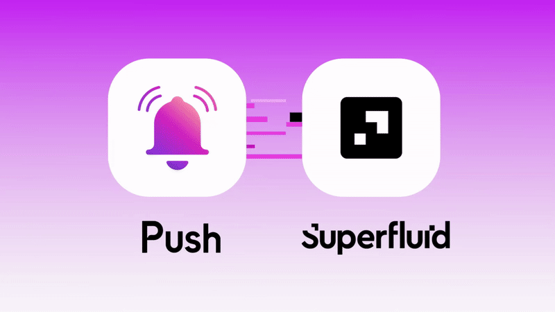 Cover image of Superfluid Taps Push to Update Users on Money Streaming⚡