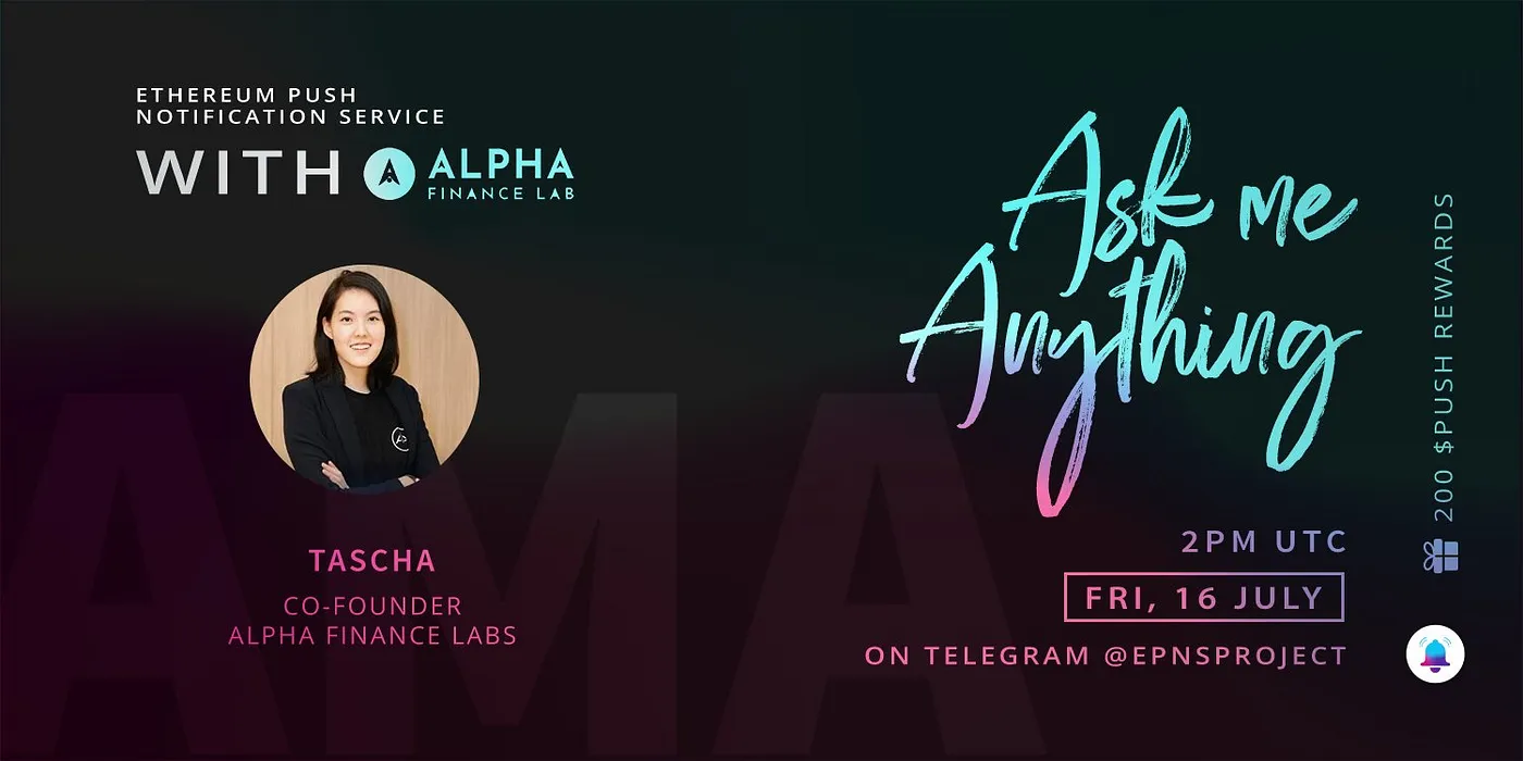 Cover Image of AMA with Alpha Finance Lab
