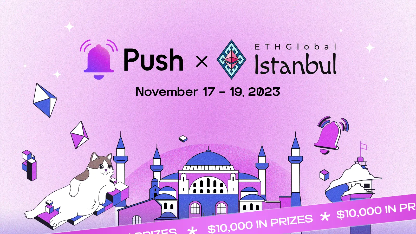 Cover Image of Push x ETHGlobal Istanbul - Enhance Your UX and Win $10k in Bounties