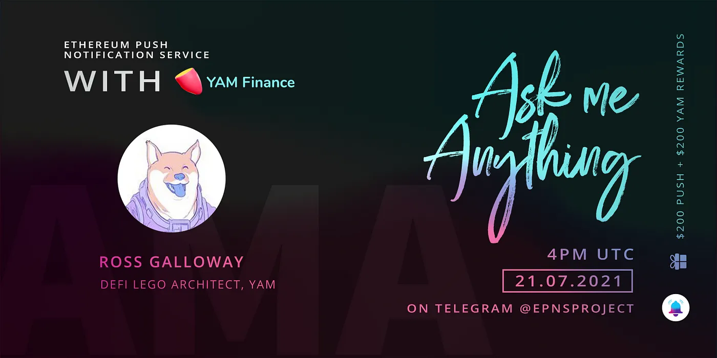 Cover Image of AMA With Yam Finance 🍠
