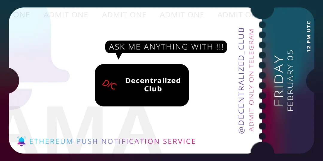Cover Image of AMA with Decentralized Club 👩‍🚀 👨‍🚀