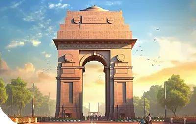 Delhi, India illustration for #BRB #BRBIndia event link