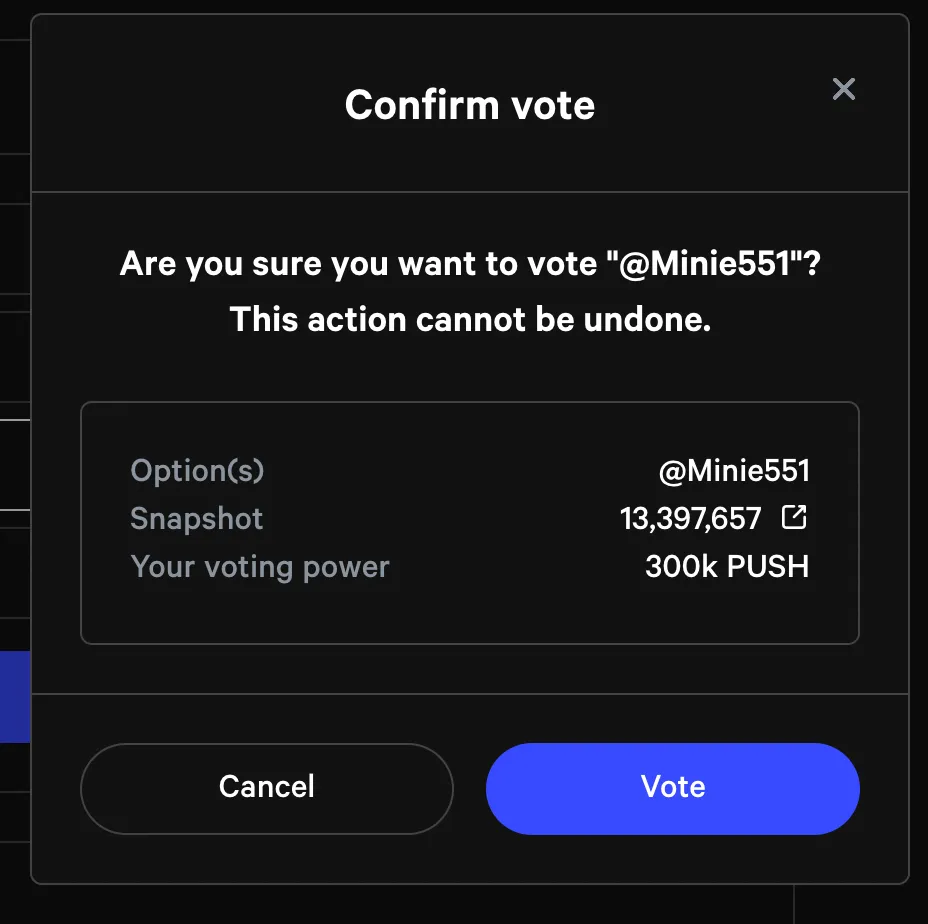 Seventh Image of EPNS Snapshot Voting: A step by step guide