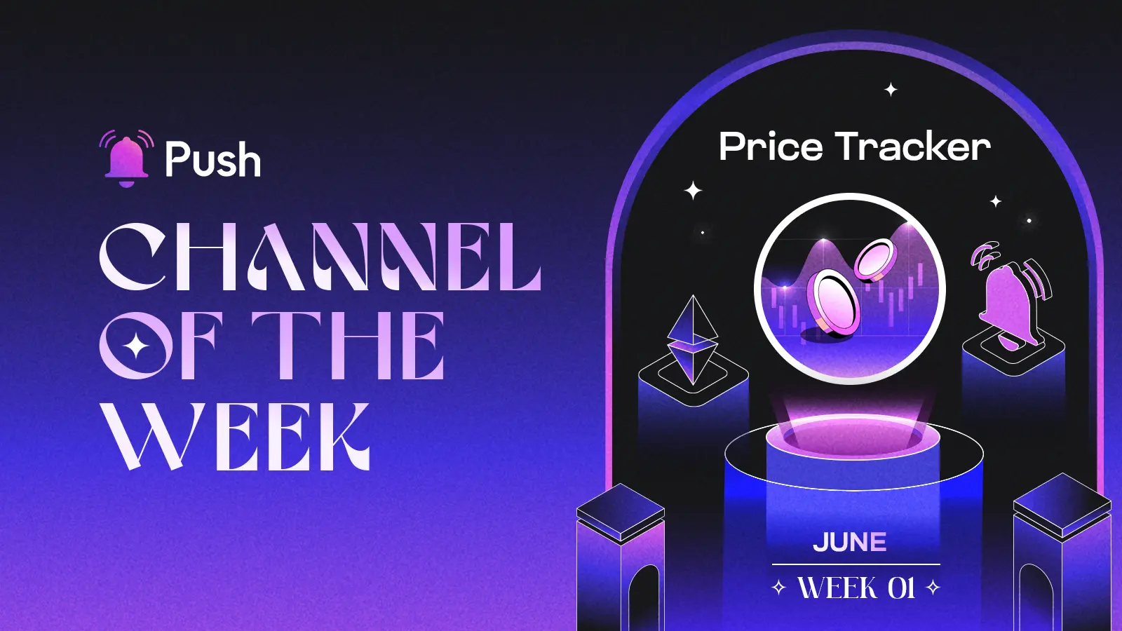 Banner Celebrating Price Tracker as June - week 1 channel of week