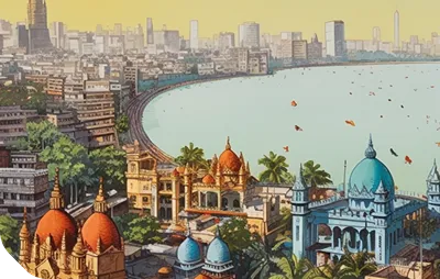 Mumbai, India illustration for #BRB #BRBIndia event link